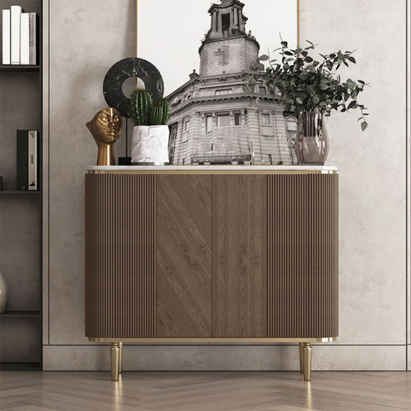 Glam Sideboard Cabinet Marble Sideboard Tavolo con porte per sala da pranzo