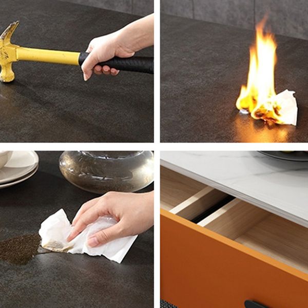 Credenza moderna di Pine Wood Credenza a 3 cassetti con controsoffitto per soggiorno per soggiorno