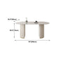 Glam White Sintered Stone Dining Table Kitchen Standard Table with Double Pedestal Base Clearhalo ' dining_table' 'Dining Tables & Seating' 'Dining Tables' 'furn' 'furn_dining_table' 'Furniture' 'furniture_dining_table' 'Kitchen & Dining Furniture' 'kitchen&dining_furn' 'kitchen' 'kitchen_dining_table' 1200x1200_956abc6d-b36b-4531-a875-4bc1a7681150