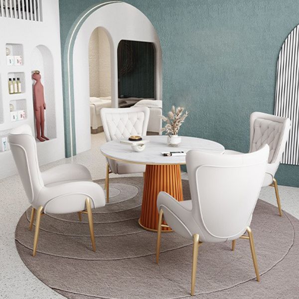 Round Sintered Stone Dining Table Traditional Luxury Pedestal Table Clearhalo ' dining_table' 'Dining Tables & Seating' 'Dining Tables' 'furn' 'furn_dining_table' 'Furniture' 'furniture_dining_table' 'Kitchen & Dining Furniture' 'kitchen&dining_furn' 'kitchen' 'kitchen_dining_table' 1200x1200_956c68ea-96f5-40e4-b7d4-8bb9cf69e8f1