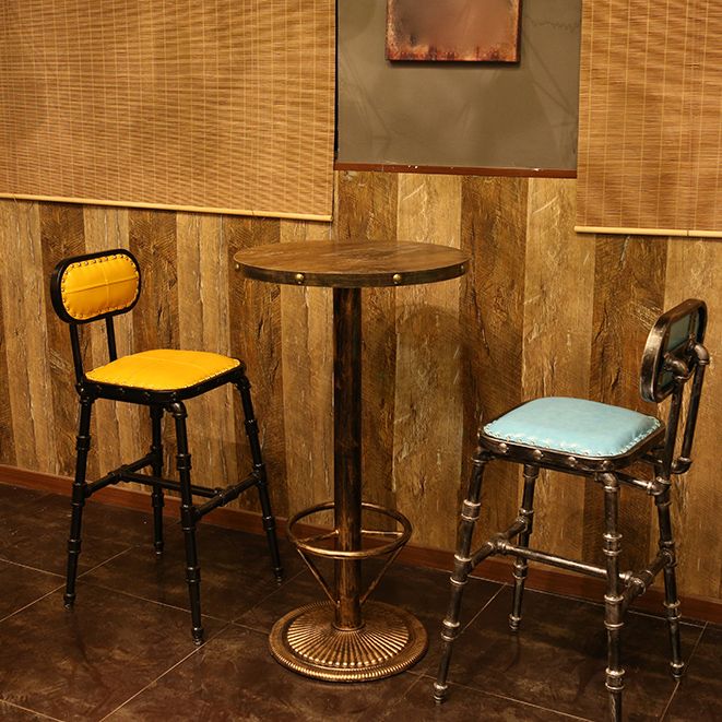 Industrial 1/2/3 Pièces Table de table en bois massif set Bistro Set pour usage domestique