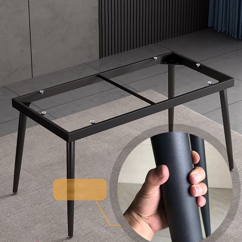 Modern Sintered Stone Dining Table Set White Rectangle Dining Set for Home Use Clearhalo 'Dining Room Sets' 'Dining Tables & Seating' 'dining_room_set' 'Furniture' 'furniture_dining_room_set' 'Kitchen & Dining Furniture' 'kitchen&dining_furn' 'kitchen' 1200x1200_956d9f55-9df0-47b9-9777-48ac4e14303b