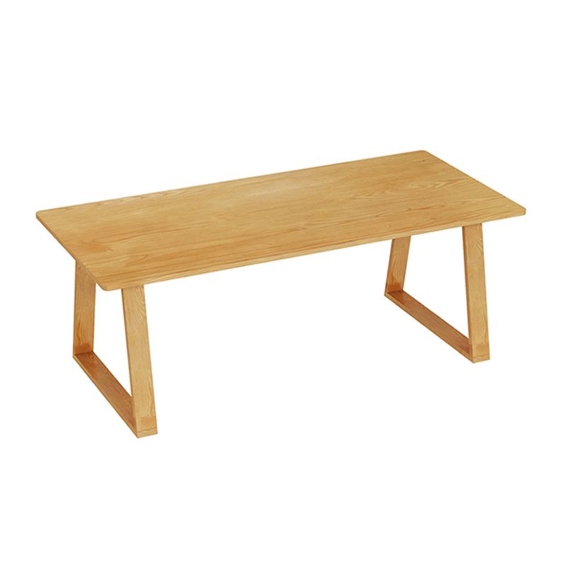 Modern Pine Solid Wood Table Rectangle Table with Double Pedestal Base Clearhalo ' dining_table' 'Dining Tables & Seating' 'Dining Tables' 'furn' 'furn_dining_table' 'Furniture' 'furniture_dining_table' 'Kitchen & Dining Furniture' 'kitchen&dining_furn' 'kitchen' 'kitchen_dining_table' 1200x1200_956dffd7-7420-4ea9-96a3-874b8fb32d5f