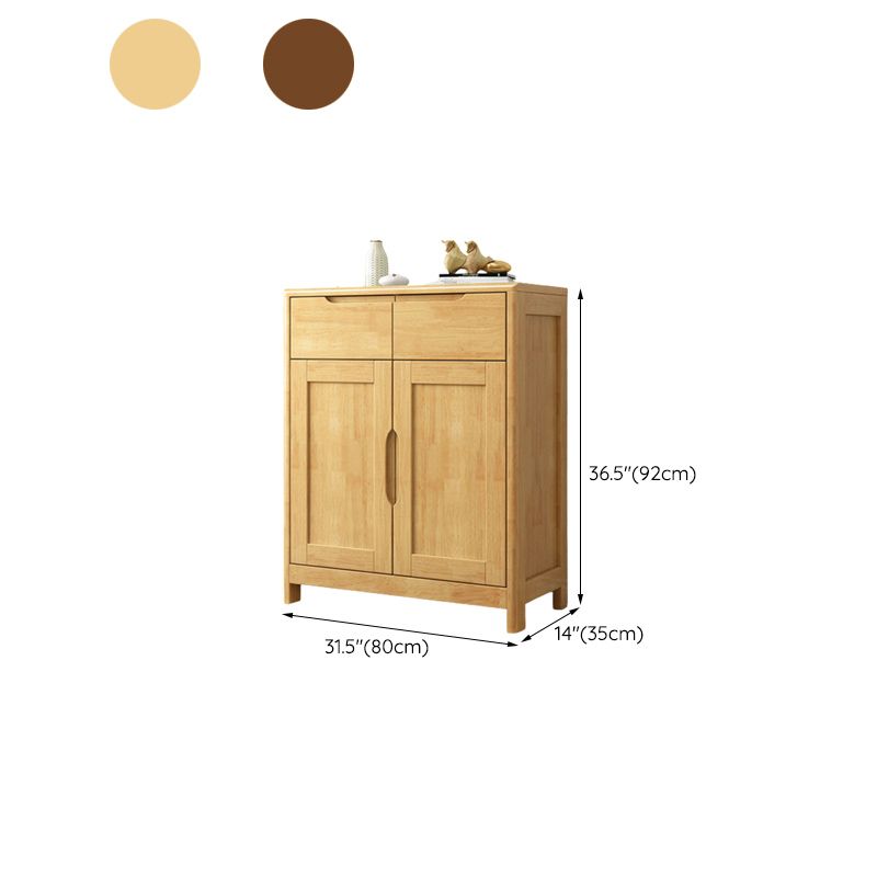 36.22" Tall Wood Rectangular Accent Chest 2 - Drawer and 2 - Door Accent Chest Clearhalo 'Cabinets & Chests' 'cabinets_chests' 'furn' 'furn_cabinets_chests' 'Furniture' 'Living Room Furniture' 1200x1200_9571173d-2d26-41c8-9d19-55ed31b4c3dd