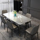 Luxury Sintered Stone Top Dining Table Rectangle White Table with 4 Legs Clearhalo 'Dining Tables & Seating' 'Dining Tables' 'dining_table' 'furn' 'furn_dining_table' 'Furniture' 'Kitchen & Dining Furniture' 1200x1200_95717d71-af10-497b-b3f7-3364d41c32ae