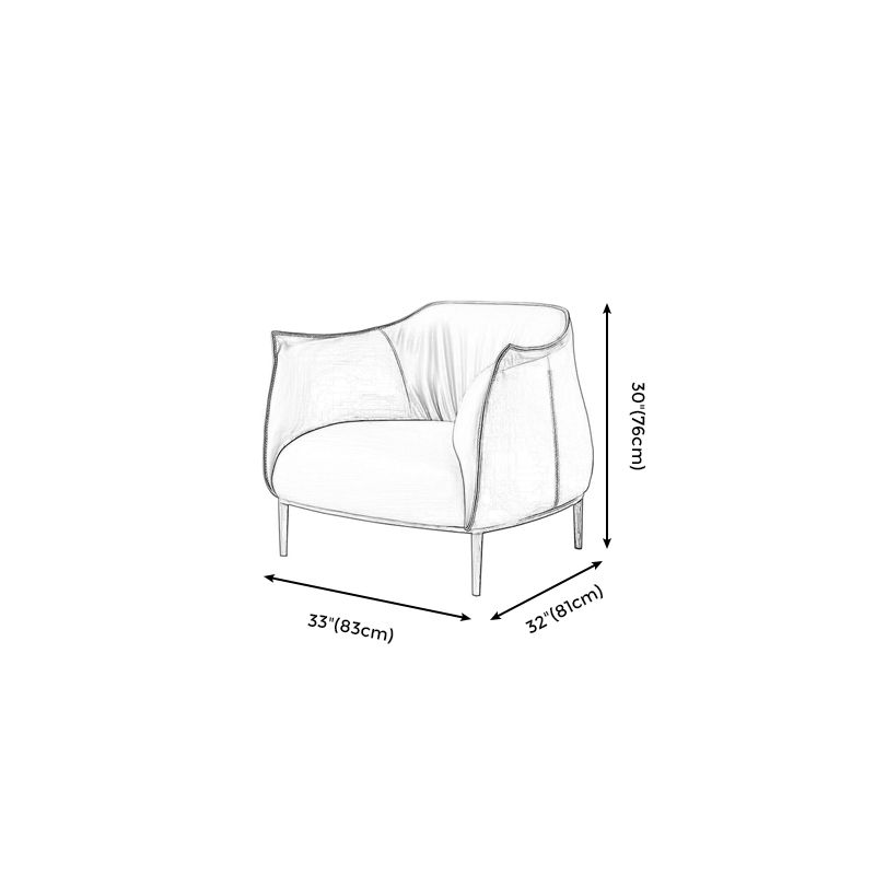 Les bras en cuir en faux cuir de couleur de couleur unie comprennent une chaise de base à quatre jambes