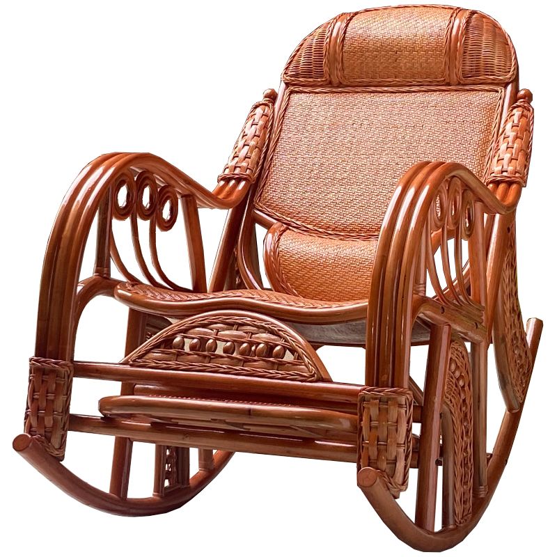 Chaise de fauteuil inclinable traditionnel chaise inclinable en rotin / en osier pour le salon