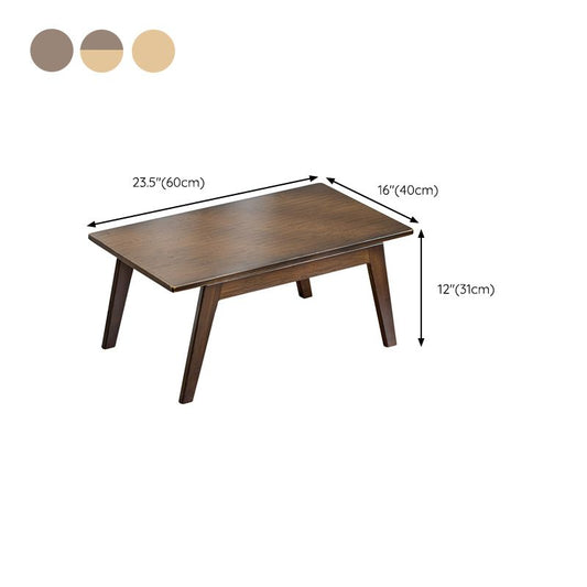 Bureau d'écriture en bois massif moderne bureau d'ordinateur portable rectangulaire flottant