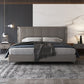 Wood and Upholstered Standard Bed Contemporary Panel Bed, 47" Tall Clearhalo 'Bedroom Furniture' 'Beds' 'furn' 'furn_beds' 'Furniture' 1200x1200_9575901c-6b61-421c-9060-b1e45196a12f