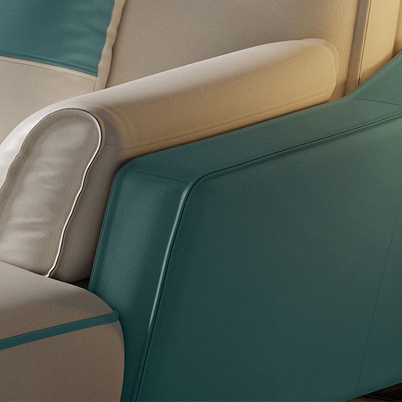 Sloped Arm Sectional Modernism Genuine Leather 3/4-seat Sectional Clearhalo 'furn' 'furn_sectionals' 'Furniture' 'Living Room Furniture' 'Sectionals' 1200x1200_95795a89-b253-4561-9159-1840c1160fcb