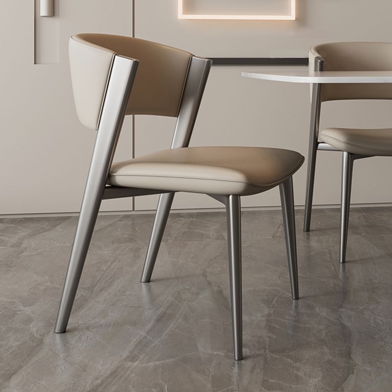 Modern Dining Room Upholstered Chair Faux Leather Home Dining Chair