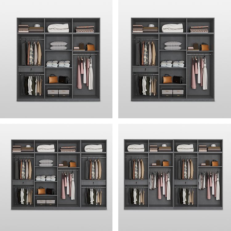 Zeitgenössischer Stil Holzgarderobe weißer Farbschrankschrank mit 1 Schublade