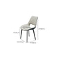 Modern Style Dining Chair Leather Low Back Side Chair for Dining Room