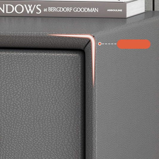 2 Schubladen zeitgenössische Nachttischbeine beinhalteten Nachttisch, 19,3 groß