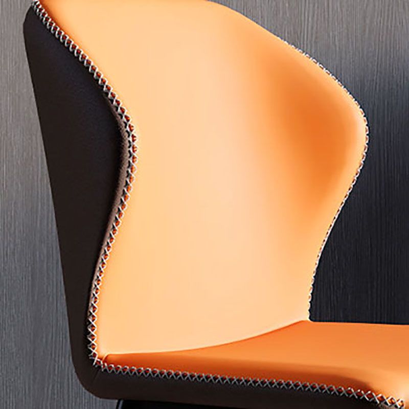 Modern Chairs Dining Armless Wingback Chair with Metal Legs for Kitchen Clearhalo ' kitchen&dining_furn' 'Dining Chairs' 'Dining Tables & Seating' 'dining_chair' 'furn' 'furn_dining_chair' 'Furniture' 'furniture_dining_chair' 'Kitchen & Dining Furniture' 'kitchen' 1200x1200_957e2d03-b5df-4619-84ac-cc8919aec19e