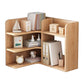 Contemporary Engineer Wood Bookshelf Open Back Bookcase for Home Office