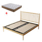 Glam Metal Slat Bed with Headboard Standard Bed with Metal Legs in Gold Clearhalo 'Bedroom Furniture' 'Beds' 'furn' 'furn_beds' 'Furniture' 1200x1200_9580a04c-b2dc-43e6-97c4-6f696c0444d0