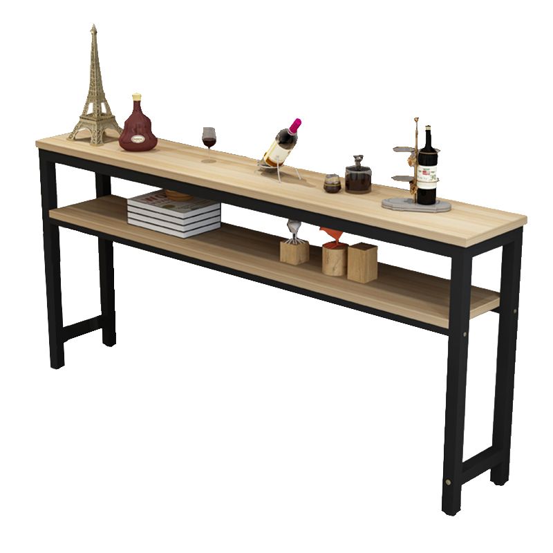 Mesa de madera rectangular moderna para mostrador, juego de mesa de Bar de 3/5 piezas para cafetería
