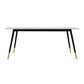 Metal Industrial Rectangular Dining Table Sintered Stone Dining Table with Metal Legs Clearhalo ' dining_table' 'Dining Tables & Seating' 'Dining Tables' 'furn' 'furn_dining_table' 'Furniture' 'furniture_dining_table' 'Kitchen & Dining Furniture' 'kitchen&dining_furn' 'kitchen' 'kitchen_dining_table' 1200x1200_95828804-8f81-4660-9c1a-d872d8ee3ffc