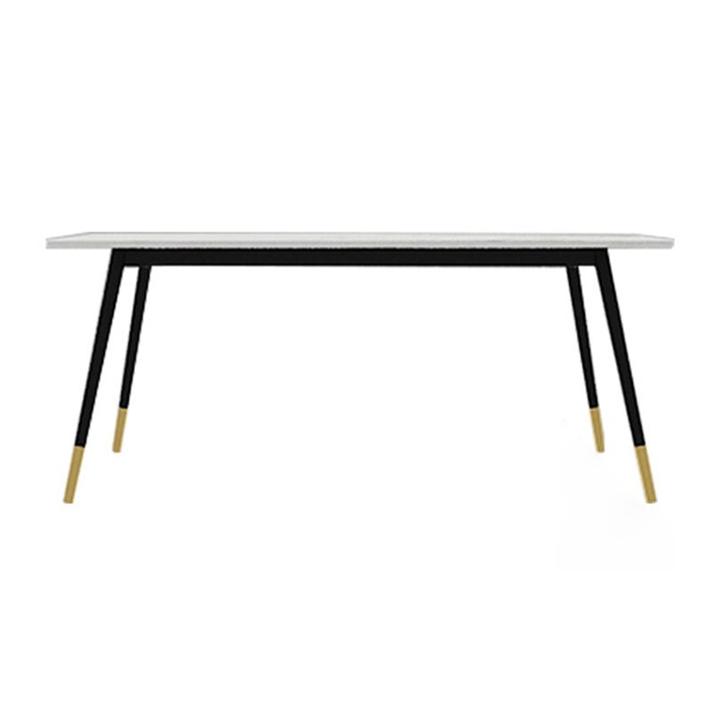 Metal Industrial Rectangular Dining Table Sintered Stone Dining Table with Metal Legs Clearhalo ' dining_table' 'Dining Tables & Seating' 'Dining Tables' 'furn' 'furn_dining_table' 'Furniture' 'furniture_dining_table' 'Kitchen & Dining Furniture' 'kitchen&dining_furn' 'kitchen' 'kitchen_dining_table' 1200x1200_95828804-8f81-4660-9c1a-d872d8ee3ffc