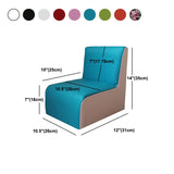 PU Armless Chair10.2"L x12.2"W x 13.7"H Solid Wood Frame Chair for Living Room