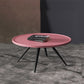 Pine Wood 4 Legs Coffee Table Modernism Round Tray Table Cocktail Table Clearhalo 'Coffee & Accent Tables' 'Coffee Tables' 'coffee_tables' 'furn' 'furn_coffee_tables' 'Furniture' 'Living Room Furniture' 1200x1200_95853458-f8e4-4086-9fd9-d3d3ba9f3876