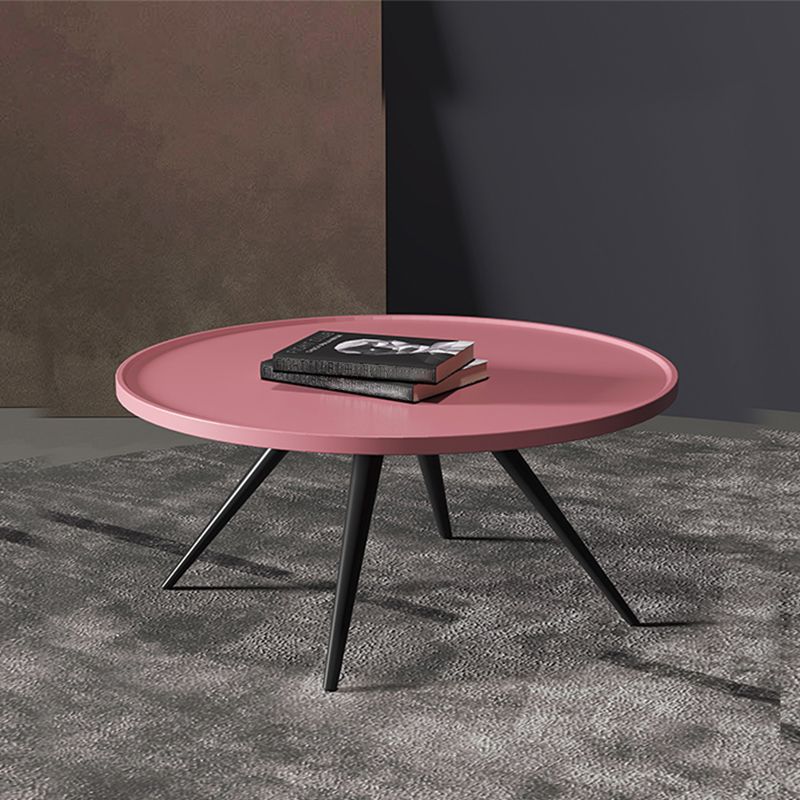 Pine Wood 4 Legs Coffee Table Modernism Round Tray Table Cocktail Table Clearhalo 'Coffee & Accent Tables' 'Coffee Tables' 'coffee_tables' 'furn' 'furn_coffee_tables' 'Furniture' 'Living Room Furniture' 1200x1200_95853458-f8e4-4086-9fd9-d3d3ba9f3876
