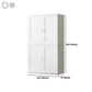 White and Grey Wardrobe Armoire Contemporary Plastic Wardrobe Clearhalo 'Armoires & Wardrobes' 'armoires_wardrobes' 'Bedroom Furniture' 'furn' 'furn_armoires_wardrobes' 'Furniture' 1200x1200_95874d02-c16e-4828-bd9c-dc37fee247b7