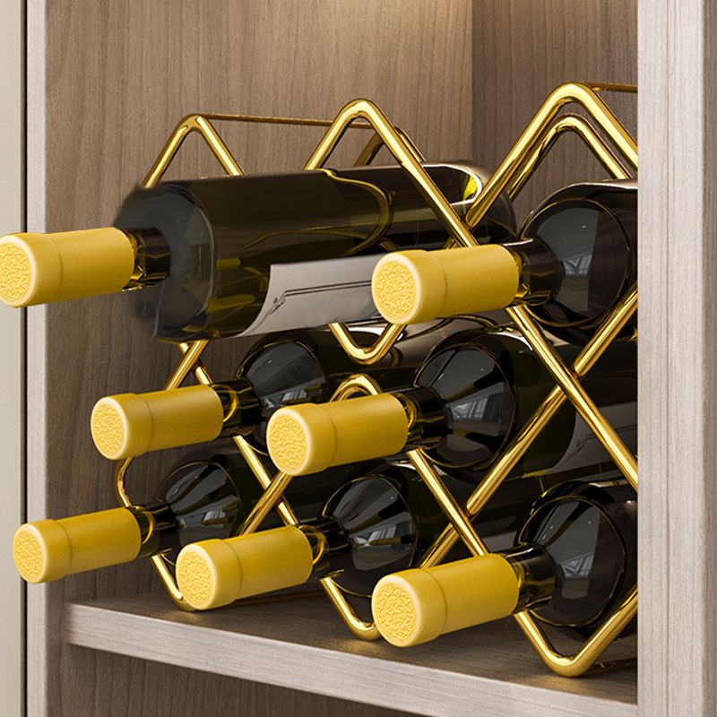 Modern Wine Bottle & Glass Rack Metal Wine Holder for Kitchen Clearhalo 'furn' 'furn_wine_racks' 'Furniture' 'Kitchen & Dining Furniture' 'Wine Racks' 'wine_racks' 1200x1200_958817e5-b7c8-411c-9333-0040ddf872cf