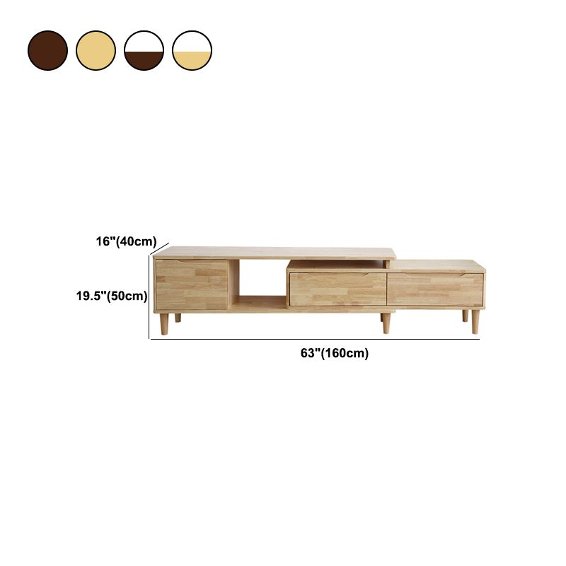 Modern TV Media Stand Open Shanting de 16 "W TV Stand Console con cajones