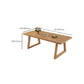 Modern massief houten meubels 1/2/3/4/5/6/7 PCS Standaardhoogte eetkamertafel set