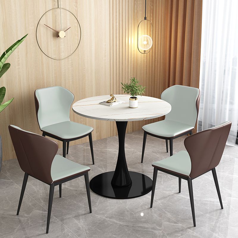 Stone Pedestal Dinning Table Contemporary Style Round Furniture for Indoor Clearhalo ' dining_table' 'Dining Tables & Seating' 'Dining Tables' 'furn' 'furn_dining_table' 'Furniture' 'furniture_dining_table' 'Kitchen & Dining Furniture' 'kitchen&dining_furn' 'kitchen' 'kitchen_dining_table' 1200x1200_958a134b-3982-49ab-bb8d-e9cf6d598067