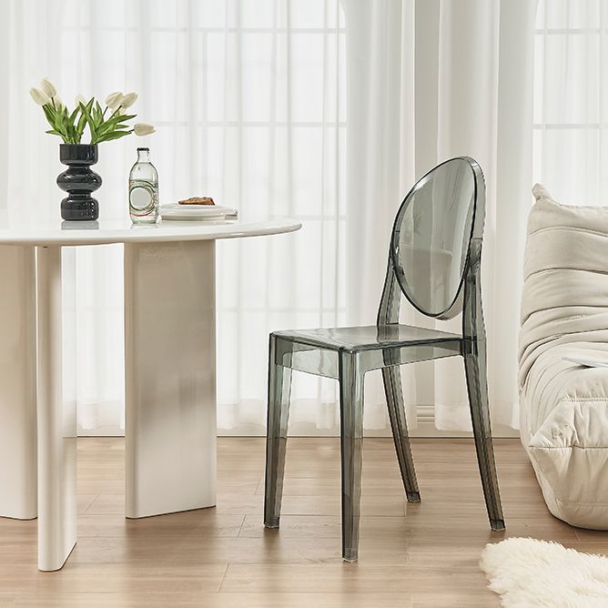 Zeitgenössischer Esszimmer Plastik König Louis Back Essstuhl