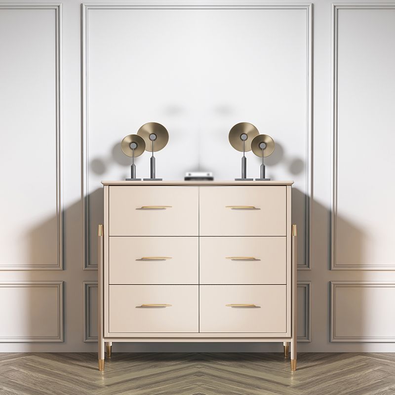 Buffet/console in legno ingegnerizzato glam con cassetti da pranzo a buffet soggiorno