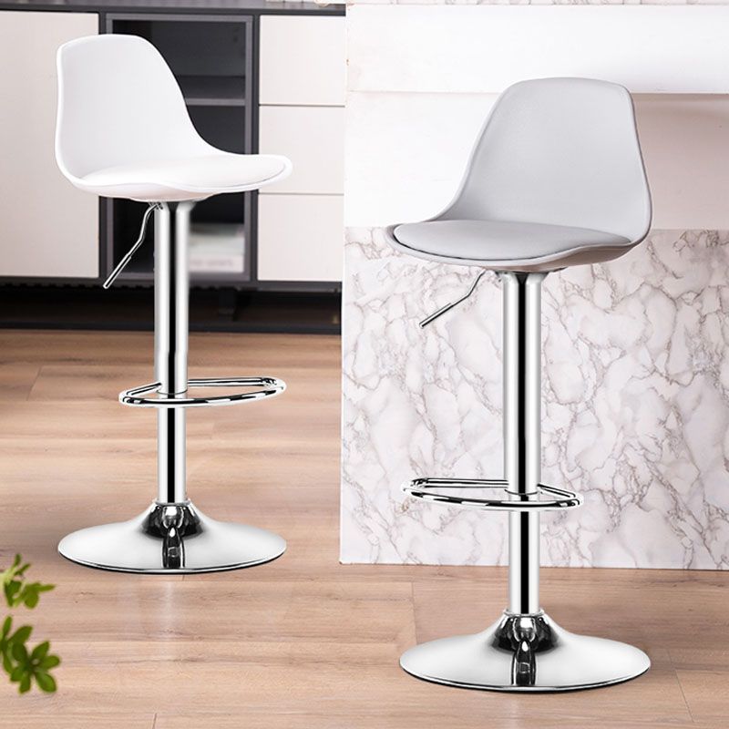 Industrial Style Bar Stool Metal Leg PP Seat Barstool with Upholstered for Counter Bar Clearhalo 'Bar Furniture' 'Bar Stools' 'bar_stools' 'furn' 'furn_bar_stools' 'furniture_bar_stools' 'Kitchen & Dining Furniture' 'kitchen&dining_furn' 'kitchen' 'kitchen_furn' Furniture' 1200x1200_95901bcd-29a5-4e6a-b024-f9da7a5dab5d