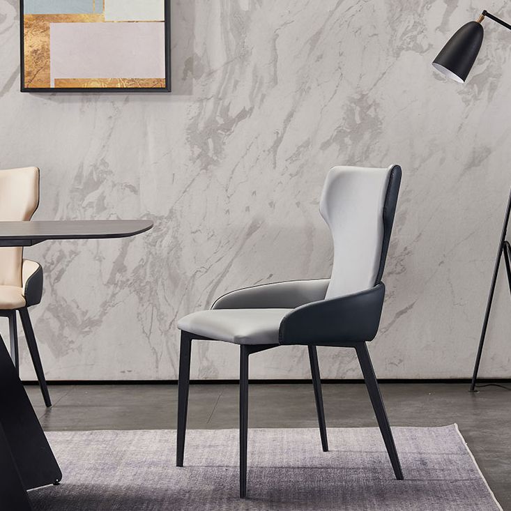 Hedendaagse stijl metalen stoelen armstoelen voor keuken met metalen benen