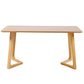 Solid Wood Sled Coffee Table in Oak/Brown, Modern Round/Rectangle Table Clearhalo 'Coffee & Accent Tables' 'Coffee Tables' 'coffee_tables' 'furn' 'furn_coffee_tables' 'Furniture' 'furniture_coffee_tables' 'Living Room Furniture' 1200x1200_95937398-4bc3-41a4-afdc-d02c62b5bcbb