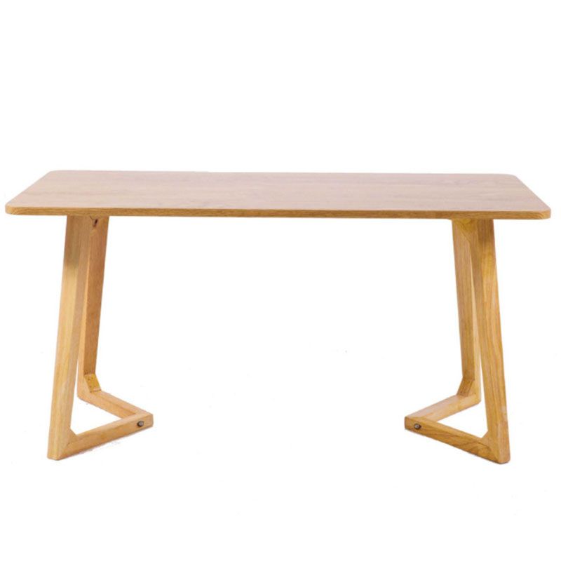 Solid Wood Sled Coffee Table in Oak/Brown, Modern Round/Rectangle Table Clearhalo 'Coffee & Accent Tables' 'Coffee Tables' 'coffee_tables' 'furn' 'furn_coffee_tables' 'Furniture' 'furniture_coffee_tables' 'Living Room Furniture' 1200x1200_95937398-4bc3-41a4-afdc-d02c62b5bcbb