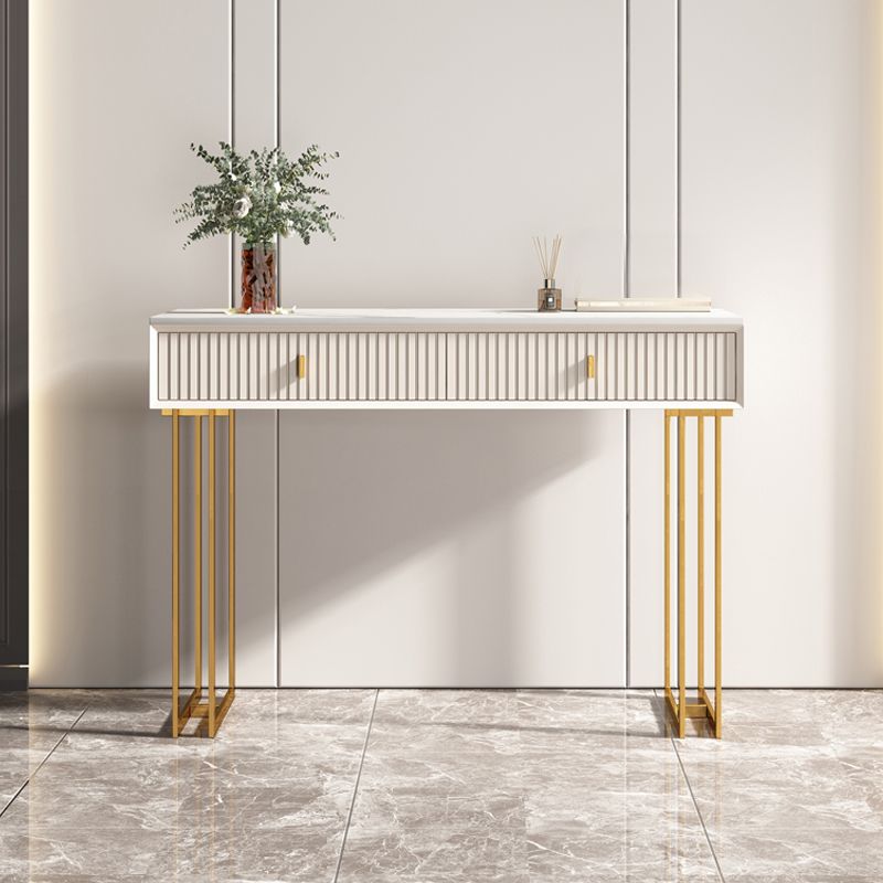 Table de vanité de 29,92 "avec tiroirs en pierre de maquillage en pierre