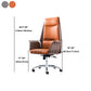 Modern Office Chair with Silver Metal Frame Executive Ergonomic Task Chair Clearhalo 'furn' 'furn_office_chair' 'Furniture' 'Office Chairs' 'Office Furniture' 'office_chair' 1200x1200_95948b87-dc61-4d1a-84f8-6ec4a8439533