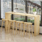 Solid Wood Counter Bar Stool Contemporary Armless Counter Stools