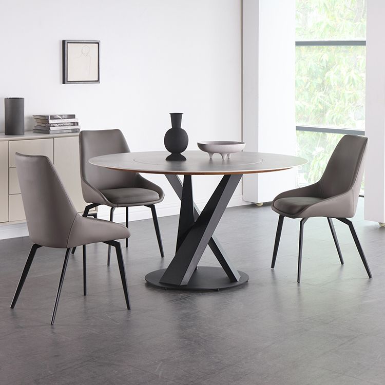 Scandinavian Style Solid Back Side Chair Upholstered Armless Chair for Home Use Clearhalo ' kitchen&dining_furn' 'Dining Chairs' 'Dining Tables & Seating' 'dining_chair' 'furn' 'furn_dining_chair' 'Furniture' 'furniture_dining_chair' 'Kitchen & Dining Furniture' 'kitchen' 1200x1200_95961742-b4d9-455f-9398-5bfb085ee109