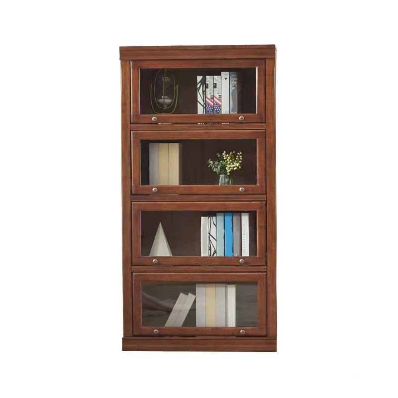 Solid Wood Standard Bookcase Contemporary Vertical Bookcase with Glass Doors Clearhalo 'Bookcases' 'furn' 'furn_bookcases' 'Furniture' 'furniture_bookcases' 'kitchen' 'kitchen_bookcases' 'Living Room Furniture' 'Office Furniture' 1200x1200_9599346d-baba-46dd-9644-a5d85a4f0cc5