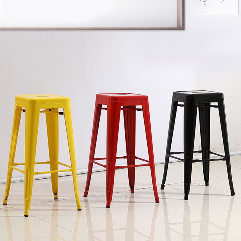 Industrial Backless Counter Stool Metal Counter Height Stools Clearhalo 'Bar Furniture' 'Bar Stools' 'bar_stools' 'furn' 'furn_bar_stools' 'Furniture' 'Kitchen & Dining Furniture' 1200x1200_959a3dca-ce48-47b4-932e-ba33640f3034