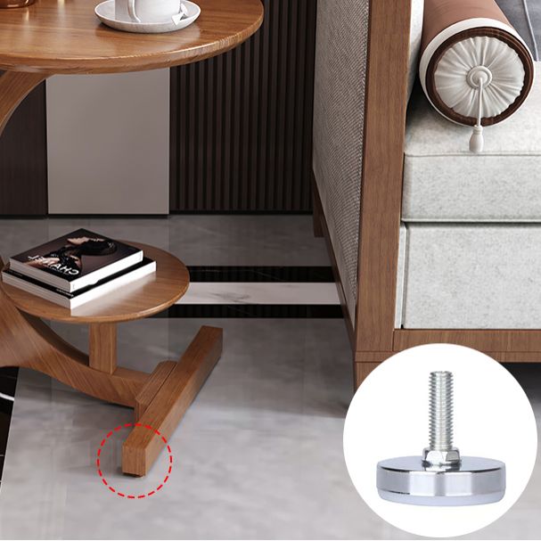 23,6 "tavolo da divano rotondo in legno in legno in legno in stile 23.6"