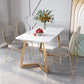 Stone Top Double Pedestal Table Traditional Luxury Rectangle White Dining Table Clearhalo 'Dining Tables & Seating' 'Dining Tables' 'dining_table' 'furn' 'furn_dining_table' 'Furniture' 'furniture_dining_table' 'Kitchen & Dining Furniture' 1200x1200_959e73d8-8d20-4b61-bb6b-affb47545924