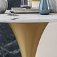 Round Sintered Stone Dining Table Traditional Luxury Dining Table with Tulip Base Clearhalo 'Dining Tables & Seating' 'Dining Tables' 'dining_table' 'furn' 'furn_dining_table' 'Furniture' 'furniture_dining_table' 'Kitchen & Dining Furniture' 'kitchen' 'kitchen_dining_table' 1200x1200_959f394f-32a1-49d6-b4e0-cb5525c8b11b