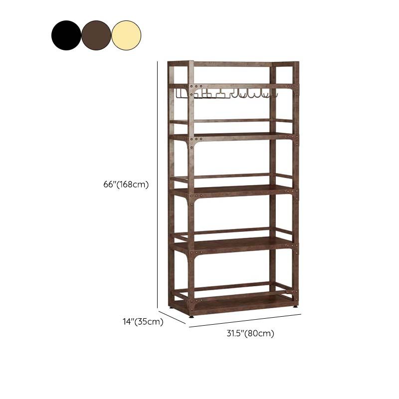 Metalen vloer wijnfles en glazen rek eigentijdse wijnrek kit met plank