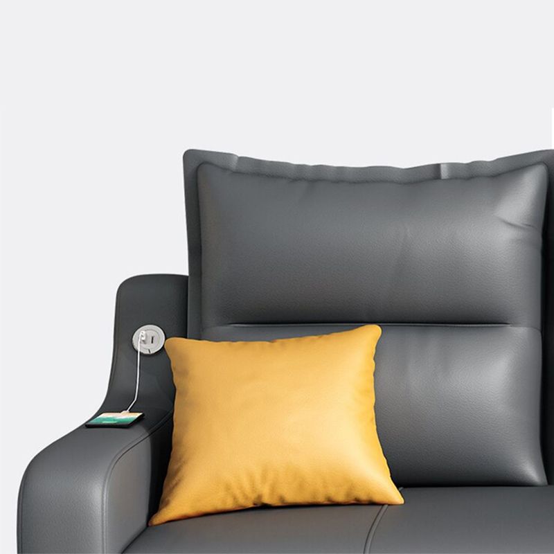 31 "幅の現代布団ソファベッドグレー枕バックスリーパーソファ