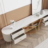 Enclosed Storage Media Console TV Stand Stone TV Stand with 4 Drawers Clearhalo 'furn' 'furn_tv_stands_entertainment_centers' 'Furniture' 'Living Room Furniture' 'TV Stands & Entertainment Centers' 'TV Stands & Media Storage Furniture' 'tv_stands_entertainment_centers' 1200x1200_95a707ef-7027-4c1e-a165-14d2bc8fbc1b